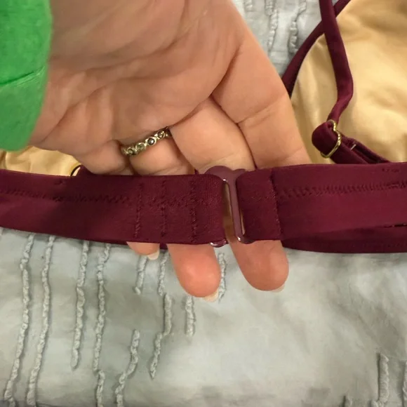 JCREW Women's Burgundy Bikini Set Small - Picture 9 of 10